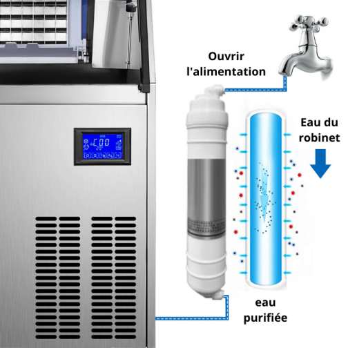 Filtre à eau de qualité supérieure de la machine à glaçon commerciale
